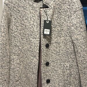 Lucky Brand Black and Gray Knit Jacket